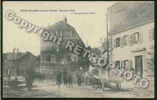 Ville de DELLE Carte postale ancienne